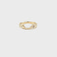 Wedding Ring Molten Diamond Fitted
