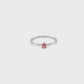 Sapphire Pink 3mm Ring