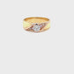 Pink Diamond Swirl Ring