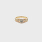 Champagne Diamond Bezel Set Ring