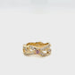 Pink & White Diamond Fancy Dress Ring
