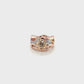Champagne & White Diamond Ring