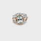 Aquamarine & Diamond Dress Ring
