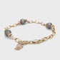 Pearl Bracelet with Turtle charm