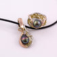 Knitted Pearl & Diamond Pendant 18WRY