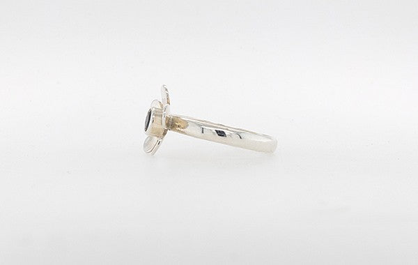 Geraldton Wax Ring 0.39ct Blue Sapphire SS