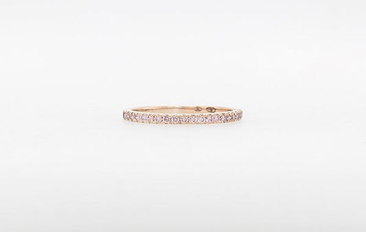 Pink Diamond Wedding Ring 18R