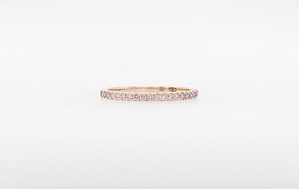 Pink Diamond Wedding Ring 18R