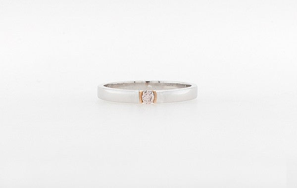 Pink Diamond Stacker Wedding Ring