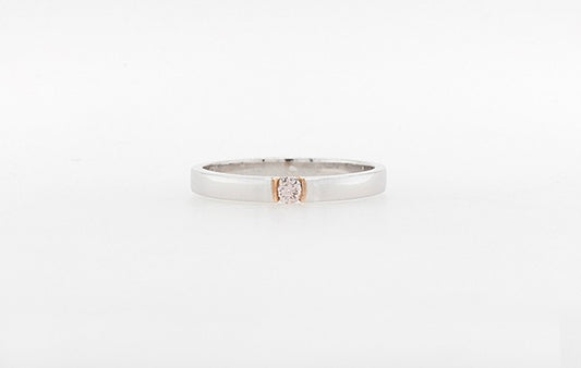 Pink Diamond Stacker Wedding Ring
