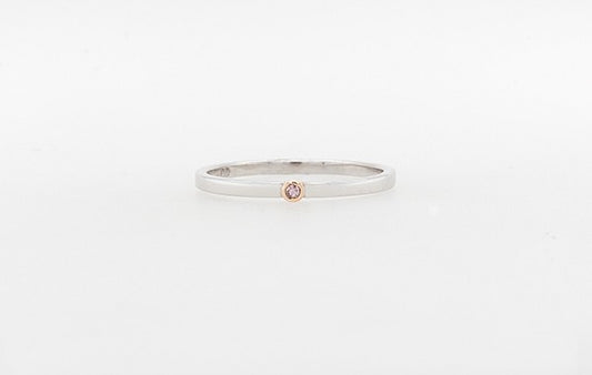 Pink Diamond Stacker Wedding Ring 2