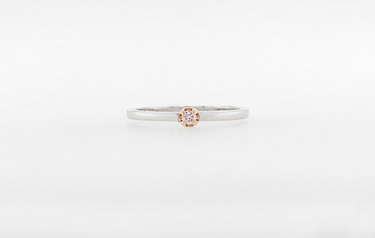 Pink Diamond Stacker Wedding Ring 3