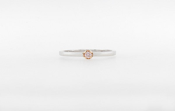 Pink Diamond Stacker Wedding Ring 3