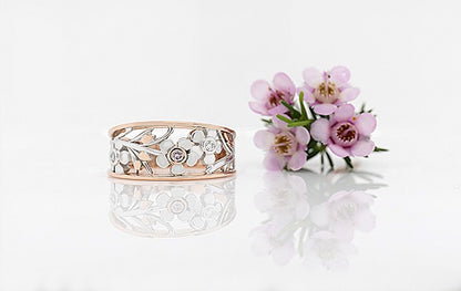 Geraldton Wax Pink Diamond Ring