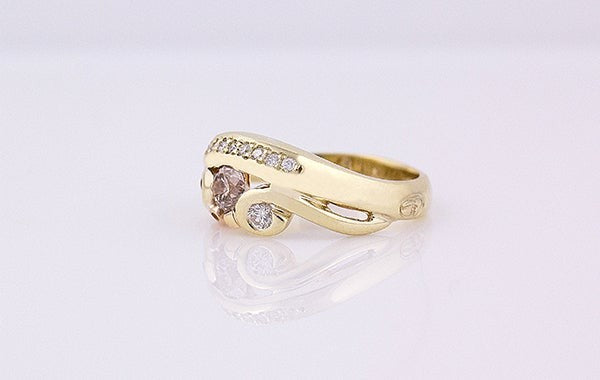 Champagne Diamond 0.46ct Argyle Ring