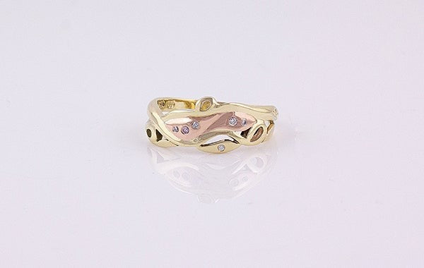 Pink Diamond Vine Ring