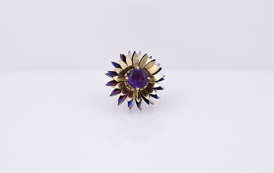 Everlasting Wildflower Amethyst Ring