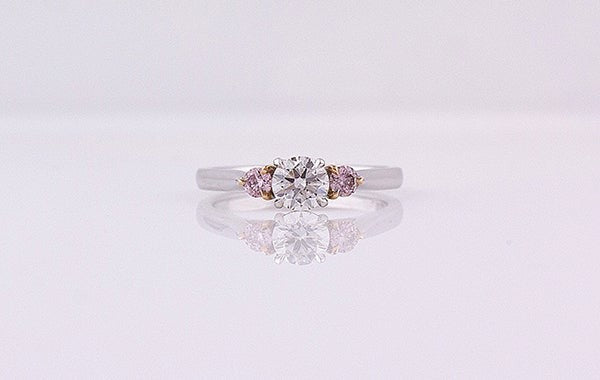 Pink Diamond Ring 0.50ct H VS1