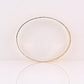 Bangle Beaten Design Oval 9Y 17.6grams