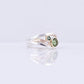 Tourmaline Green & Diamond Ring