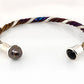 Twist Bangle with Pearl & Black Onyx