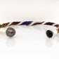 Twist Bangle with Pearl & Black Onyx
