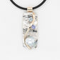 Pearl, Aquamarine & Tanzanite Embossed Pendant