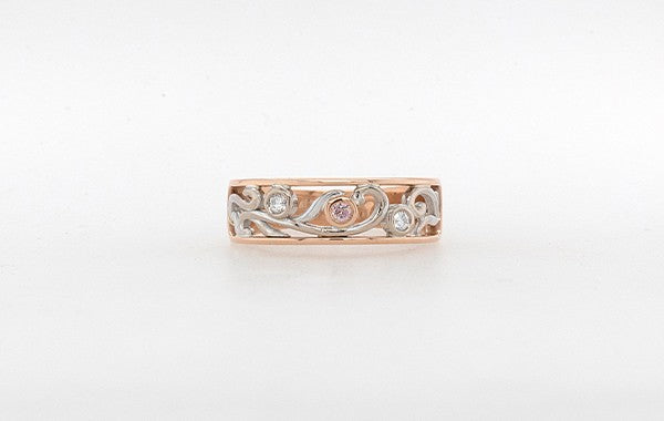 Vine Ring with Pink Diamond