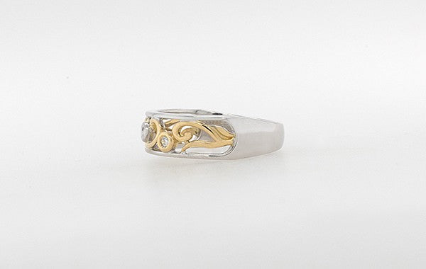 Vine Ring with Diamonds