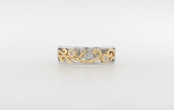 Vine Ring with Diamonds