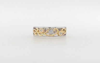 Vine Ring with Diamonds