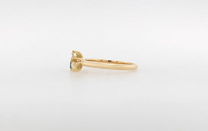 Asymetrical Diamond and Gemstone Ring