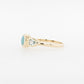 Opal & Pear Aquamarine Ring