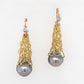 Knitted Pearl Earrings