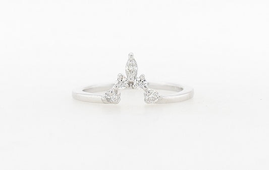 Wedding Ring Marquise Diamond Centre