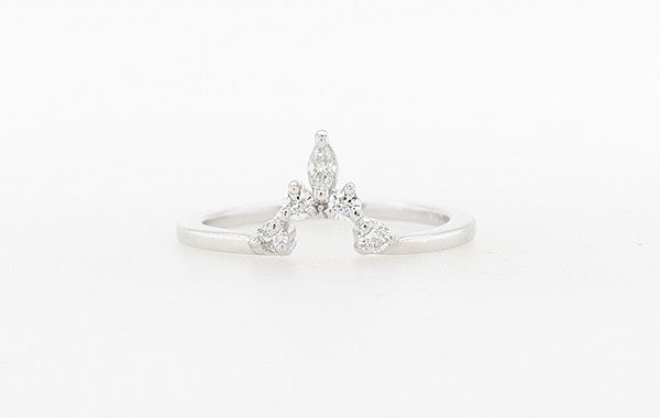 Wedding Ring Marquise Diamond Centre