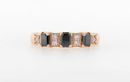 Black & Pink Diamond Ring