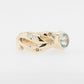 Aquamarine & Champagne Diamonds Ring