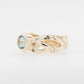 Aquamarine & Champagne Diamonds Ring