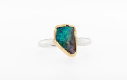 Opal Solid Boulder Ring 9W/Y