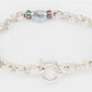 Keshi Pearl Belcher Bracelet with Titanium