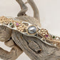 Bangle 'In The Wild' Green Diamonds, Pink Sapphires & Keshi