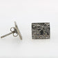 Square Embossed SS Stud Earrings