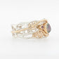 Geraldton Wax 'In the Wild' Keshi Diamond & Sapphire Ring