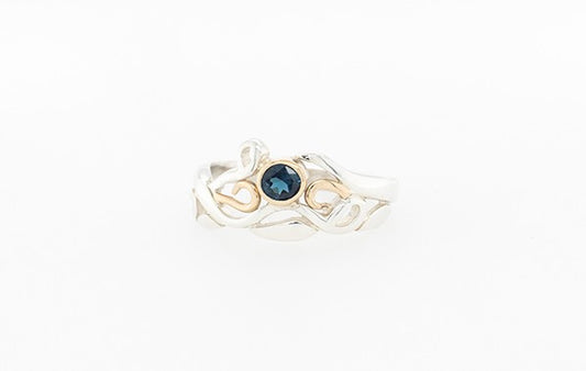 Vine Ring with Blue Tourmaline SS