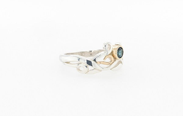 Vine Ring with Blue Tourmaline SS