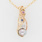 Coral Reef Pendant, Sapphire & Diamond