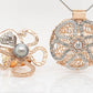 Floral Extravaganza Pink Diamond Pearl Ring