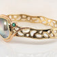 Mabe Pearl, Opal, Diamond & Emerald Bangle