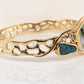 Mabe Pearl, Opal, Diamond & Emerald Bangle